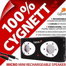 Cygnett Micro Mini Lettore MP3 Ricaricabile Altoparlante Portatile per iPhone 4 4S 5S 6