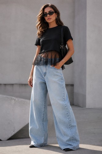 Shirt zara nera cotone - t-shirt,