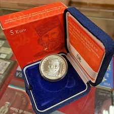 ITALIA 5 €  EURO ARGENTO  ANNIVERSARIO GIUSEPPE GARIBALDI 2007 fdc OFFERTA