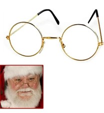 OCCHIALI ROTONDI DI BABBO NATALE COSTUME BABBO NATALE ADDOBBI NATALE