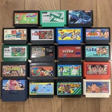 Lotto 19 Cartucce Gioco Nintendo Famicom Set Retro Non Testate JAPAN JP