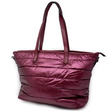 Borsa rossa trapuntata piumino