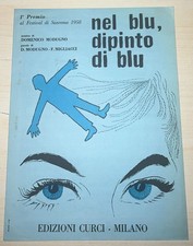 SPARTITO MUSICALE SANREMO 1958