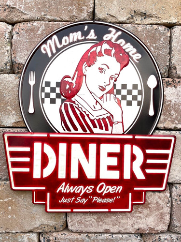 Targa latta mom diner - mom's, 50