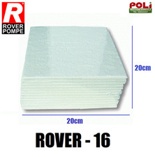 FILTRO PER VINO DI RICAMBIO ROVER 16 CARTONE FILTRANTE PER ALIMENTI 20X20cm 25PZ