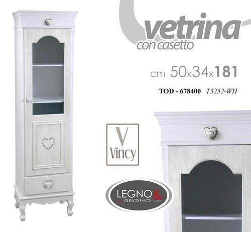Vetrina colonna mobile legno - vetrina,