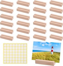 24 Pezzi Segnaposto Legno, Matrimonio, Ristoranti, Feste, Battesimo, Comunione