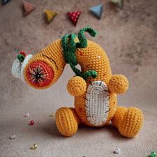 Orso amigurumi con tromba - orso,