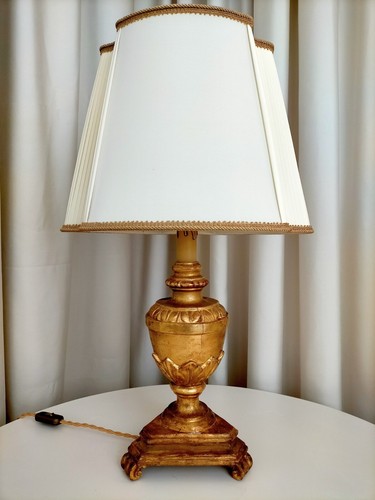 Candeliere 700 legno dorato - candeliere, '700
