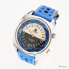 Tissot Navigator Seastar T12 World Time 24h Ref 44566 Supercompressor - 1969