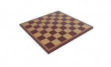 Italfama Scacchiera In Pelle Sintetica, Oro/Bordeaux, 40x40 Cm, Made In Italy