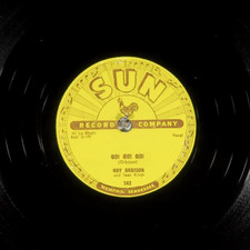 78 RPM -- Roy Orbison & Teen Queens, Sun 242 "Go! Go! Go!" EE-/V+ Rockabilly
