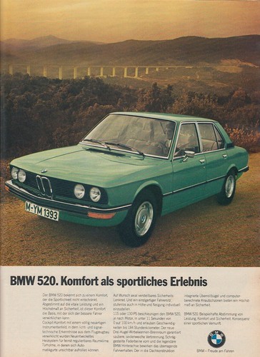 Bmw 520 pubblicità - (e12),