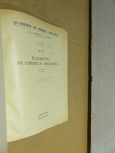Quaderni chimica organica n - organica,