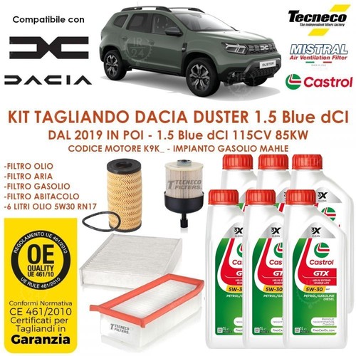Kit tagliando olio - kit, dacia