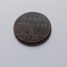 Moneta 8 Tornesi 1796 Non