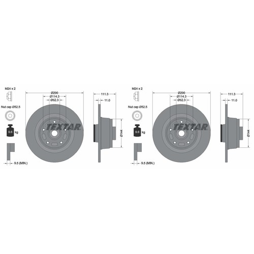 Textar pro dischi - 2x,