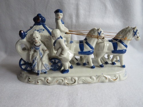 Carrozza porcellana molto - porcellana,