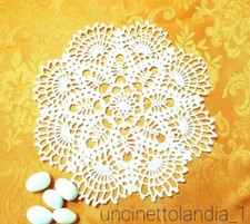 Centrino bianco uncinetto a
