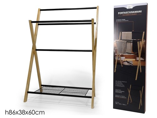 Porta asciugamani legno 4 - asciugamani,