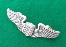 Brevetto metallico argentato da Pilota Us Air Force USAAF WW2