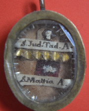 relic reliquary reliquia  RELIQUE S.GIUDA TADDEO APOSTOLO +S.MATTIA APOSTOLO