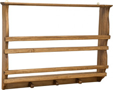 Piattaia Mensola Da Muro Legno 85,5X15X65,5 Cm | Mensola Cucina Da Muro Finitura