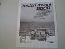 advertising Pubblicità 1973 MOTORI MARINI FIAT - AIFO
