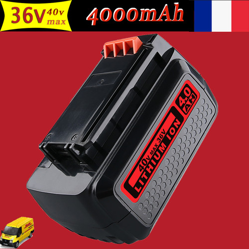 Pour batterie black - +, decker