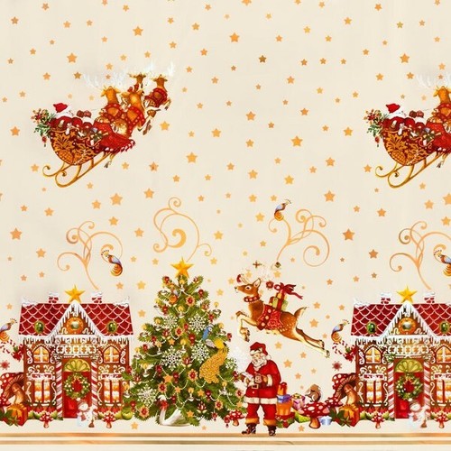 Tela cerata tovaglia - cerata, natale