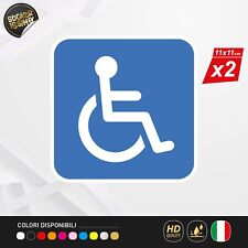 Kit 2 Adesivi Simbolo Disabili