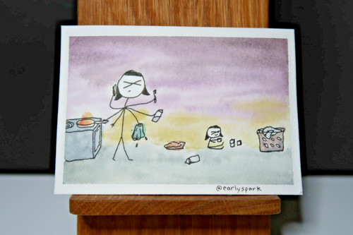 Carta artistica originale aceo - carta,