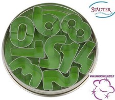 SET OF 9 STADTER NUMBERS METAL