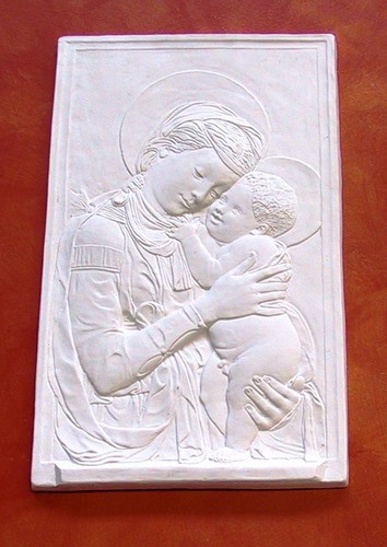 Bassorilievo gesso bianco - bassorilievo,