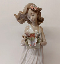 Figurina Lladro Butterfly Treasures 2000 perfetta VINTAGE N. 6777 Lladro Girl