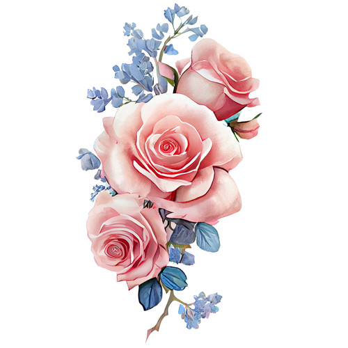 Adesivi auto sticker fiori - 5,