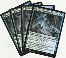 ✪ 4 MAGIC The Gathering EVOCAZIONE FRATTALE Stregoneria PLAYSET STX/EN NM/EX