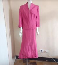 Completo Donna Cerimonia Shantung di Seta- Luisa Spagnoli - Fucs - TG 48 - USATO