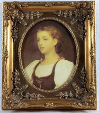 Antico quadro ritratto giovane