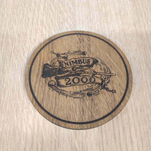 Sottobicchiere legno taglio - in,