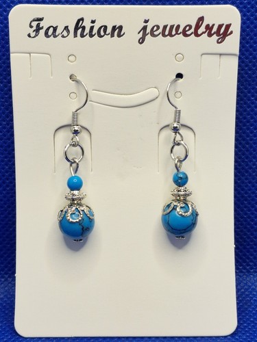 Orecchini con sfere - in, howlite