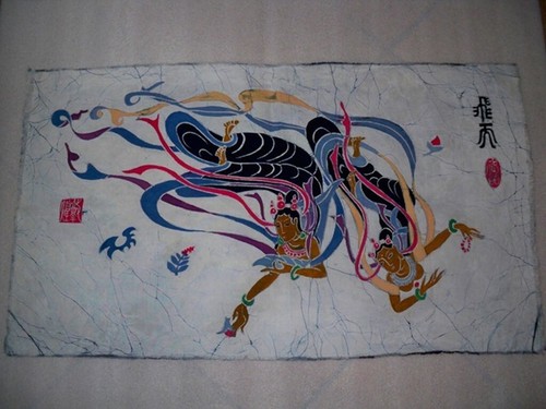 Batik arazzo tessuto - arazzo,