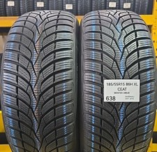 2x GOMME 185/55 R15 86H XL CEAT WINTER  INVERNALI PNEUMATICI USATI 90% RESIDUO 