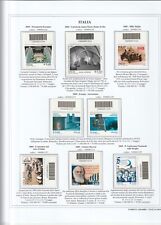 ITALIA REPUBBLICA BARRE 2009 MNH** MONTATA SU FOGL0 FALCON. NO NATALE LAICO.