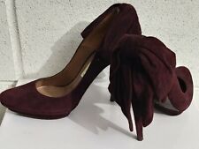 Decollete Pura Lopez Camoscio Bordeaux 37 - Usato