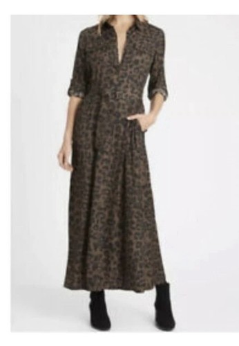 Maxi abito camicia banana - maxi,