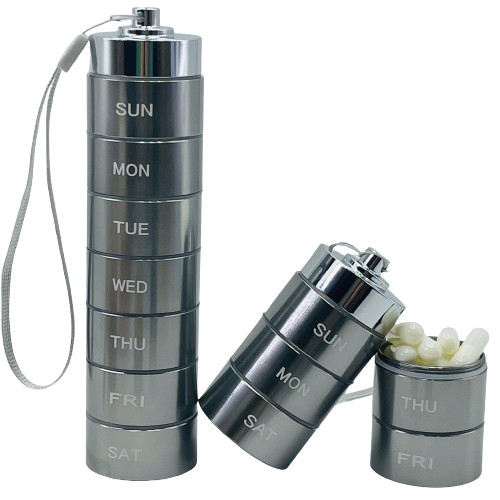 Portapillole metallo dispenser - portapillole,