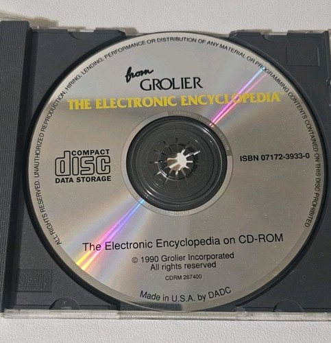 Grolier rom enciclopedia - , cd-rom