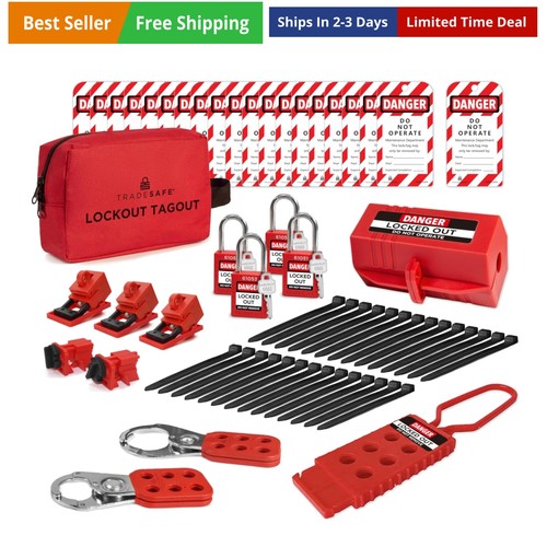 Electrical lockout tagout kit - lockout,