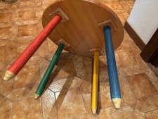 Tavolino per bimbi in legno, comodo alto 50cm , resistente 